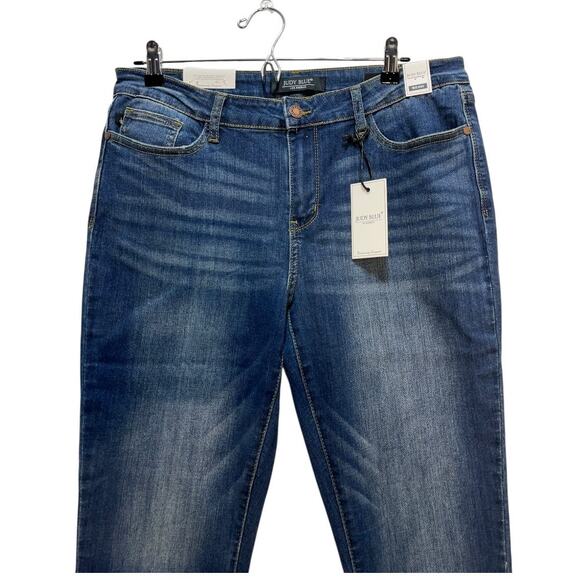 Judy Blue Women’s Relaxed Fit Jeans Size 32 Mid Rise Dark Wash NWT - Picture 6 of 10